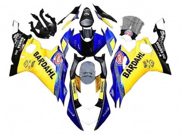 Carene Moto Yamaha YZF R6 2017-2025 - Giallo Blu Nero Bardahl