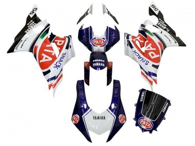 Carene Moto Yamaha YZF R6 2017-2025 - Bianco Blu Rosso Nero Pata