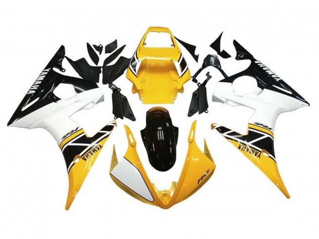Carena Moto Yamaha YZF R6 2005 - Bianco Giallo Nero