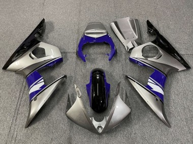 Carena Moto Yamaha YZF R6 2005 - Argento Blu Nero Bianco Fabbrica