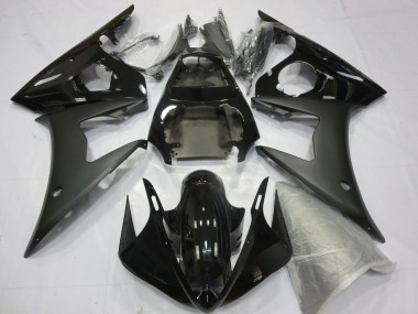 Carena Moto Yamaha YZF R6 2005 - Nero Lucido Nero Opaco Fabbrica