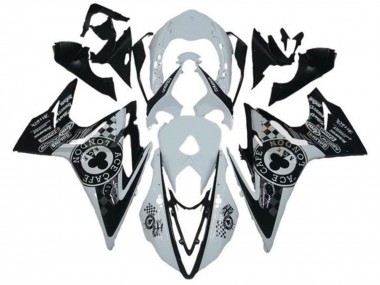 Carena Moto Triumph Daytona 675 Triple 2013-2016 - Bianco Nero Lucido Cafe London Fabbrica