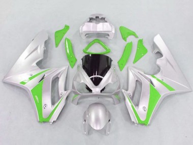Carena Moto Triumph Daytona 675 Triple 2006-2008 - Argento Verde Fabbrica