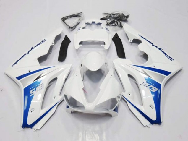 Carena Moto Triumph Daytona 675 Triple 2006-2008 - Bianco Blu
