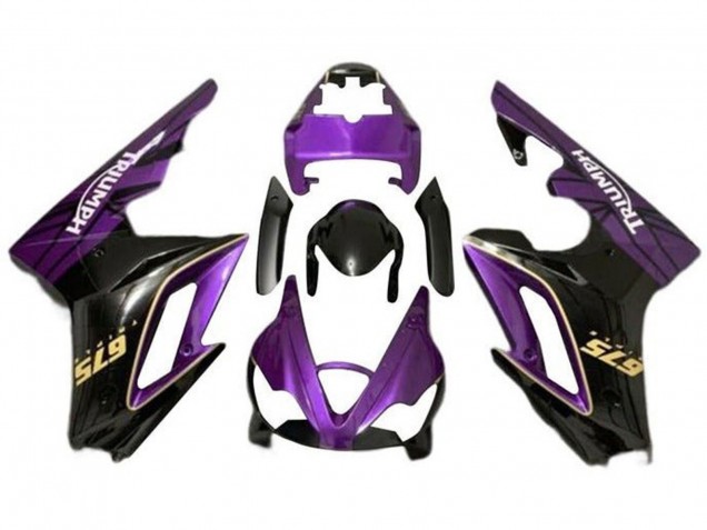 Carena Moto Triumph Daytona 675 Triple 2009-2012 - Viola Oro Nero Lucido