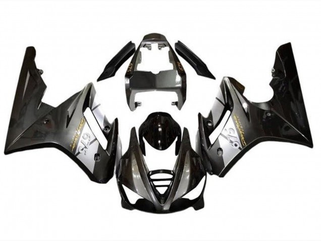 Carena Moto Triumph Daytona 675 Triple 2009-2012 - Argento Nero Lucido