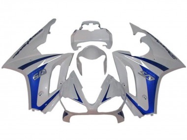 Carena Moto Triumph Daytona 675 Triple 2009-2012 - Bianco Blu Fabbrica