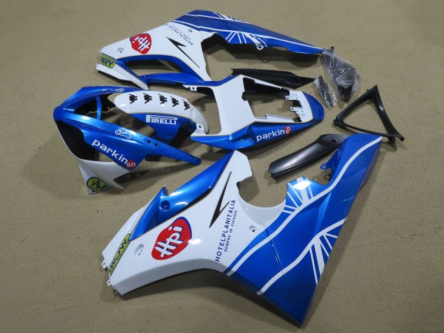 Carena Moto Triumph Daytona 675 Triple 2009-2012 - Bianco Blu Hpi