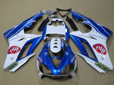 Carena Moto Triumph Daytona 675 Triple 2009-2012 - Bianco Blu Hpi Fabbrica