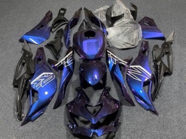 Carena Moto Kawasaki ZX4R ZX-4RR 2019-2025 - Viola Blu Pendenza Fabbrica