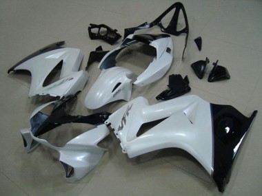 Carena Moto Honda VFR 800 2002-2013 - Bianco Nero Lucido Argento Decal Fabbrica