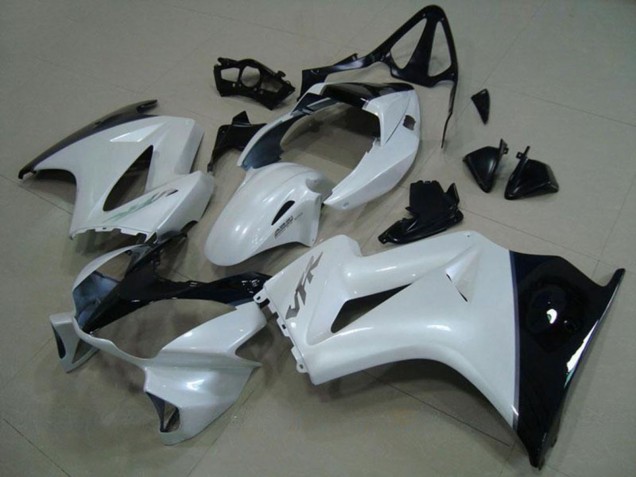 Carena Moto Honda VFR 800 2002-2013 - Bianco Nero Lucido Argento Decal