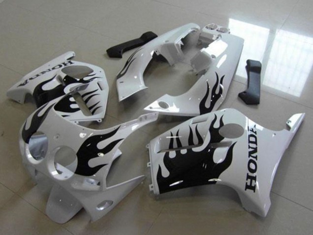 Carena Moto Honda CBR250RR MC19 1988-1989 - Bianco Nero Lucido Fiamma