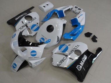 Carena Moto Honda CBR250RR MC22 1990-1998 - Bianco Blu Nero Lucido Konica Minolta Fabbrica