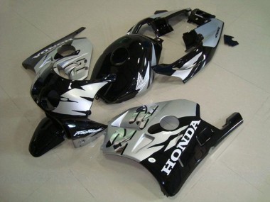 Carena Moto Honda CBR250RR MC22 1990-1998 - Argento Nero Lucido Fabbrica