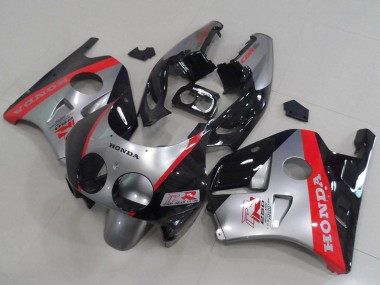 Carena Moto Honda CBR250RR MC22 1990-1998 - Argento Rosso Nero Lucido Fabbrica