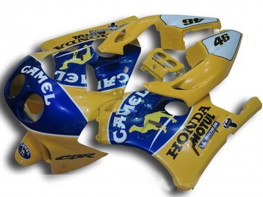 Carena Moto Honda CBR250RR MC22 1990-1998 - Giallo Blu Cammello Motul Fabbrica
