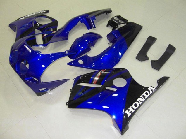 Carena Moto Honda CBR250RR MC22 1990-1998 - Blu Nero Lucido Bianco Decal