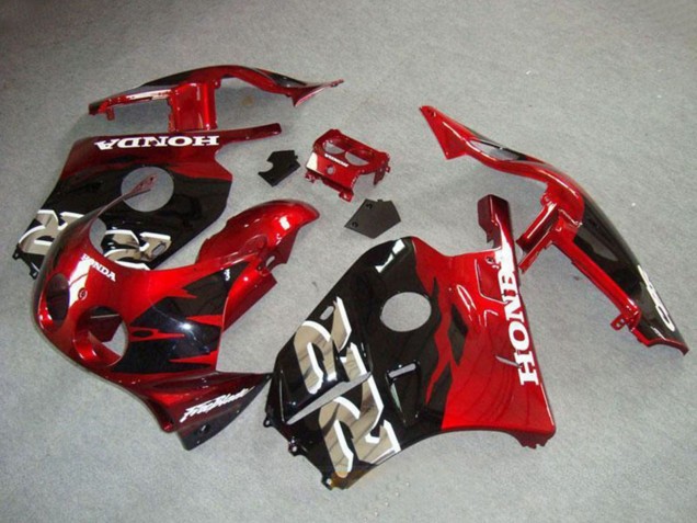 Carena Moto Honda CBR250RR MC22 1990-1998 - Rosso Nero Lucido