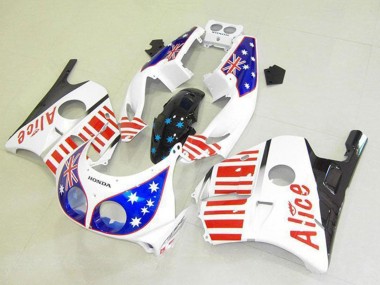 Carena Moto Honda CBR250RR MC22 1990-1998 - Bianco Rosso Blu Star Alice Fabbrica
