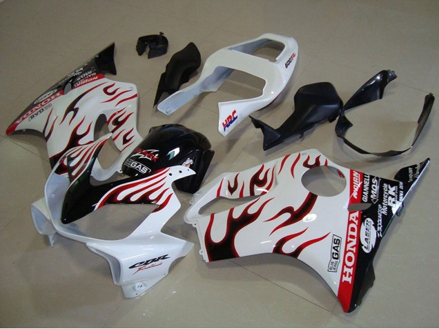 Carena Moto Honda CBR600 F4i 2001-2003 - Bianco Rosso Nero Lucido Fiamma