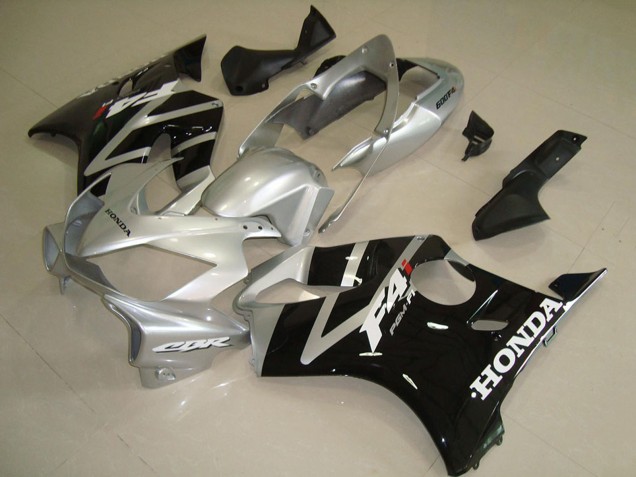 Carena Moto Honda CBR600 F4i 2004-2007 - Argento Nero Lucido