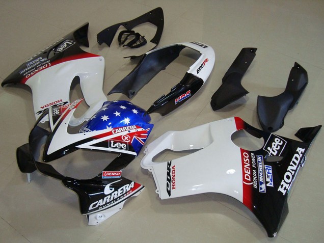 Carena Moto Honda CBR600 F4i 2004-2007 - Bianco Rosso Blu Nero Lucido Stella Lee Carrera