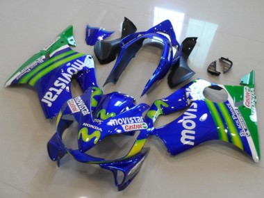 Carena Moto Honda CBR600 F4i 2004-2007 - Blu Verde MoviStar Castrol Fabbrica