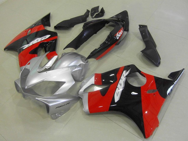 Carena Moto Honda CBR600 F4i 2004-2007 - Argento Rosso Nero Lucido