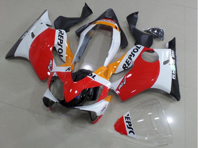 Carena Moto Honda CBR600 F4i 2004-2007 - Bianco Rosso Giallo Nero Lucido Repsol