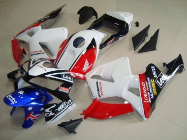 Carena Moto Honda CBR600RR 2003-2004 - Bianco Rosso Blu Nero Lucido Stella Lee Fabbrica