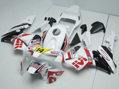 Carena Moto Honda CBR600RR 2003-2004 - Bianco Rosso Giallo Nero Lucido Givi 14 Fabbrica