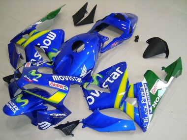 Carena Moto Honda CBR600RR 2003-2004 - Blu Giallo Verde MoviStar Fabbrica