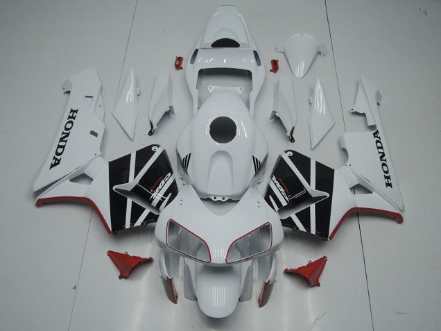 Carena Moto Honda CBR600RR 2003-2004 - Bianco Nero Lucido