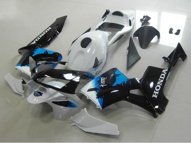 Carena Moto Honda CBR600RR 2003-2004 - Bianco Blu Nero Lucido