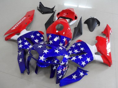 Carena Moto Honda CBR600RR 2005-2006 - Rosso Blu Bianco Bandiera Americana Fabbrica
