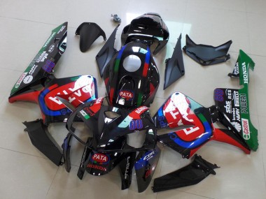 Carena Moto Honda CBR600RR 2005-2006 - Nero Rosso Verde Pata Fabbrica