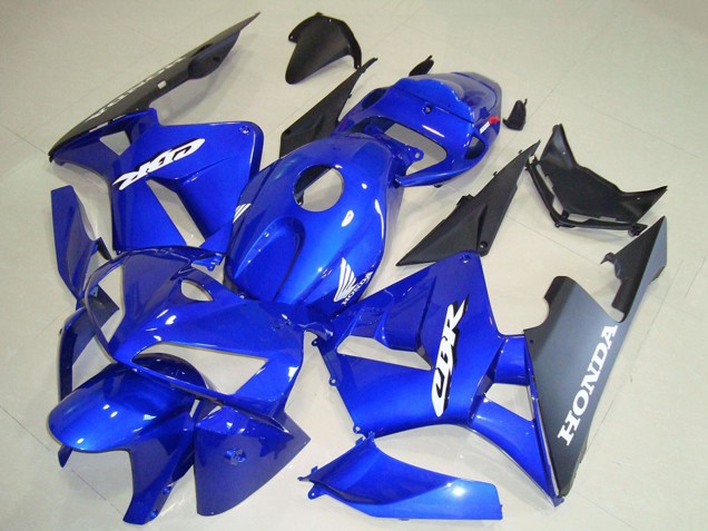 Carena Moto Honda CBR600RR 2005-2006 - Blu Nero Bianco Decal