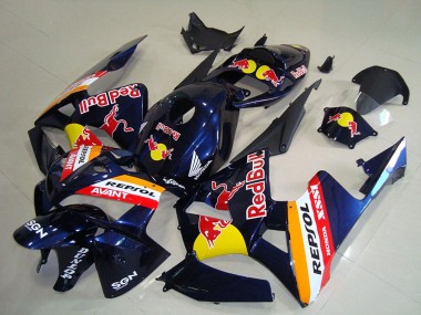 Carena Moto Honda CBR600RR 2005-2006 - Blu Scuro Arancia Red Bull Repsol Fabbrica