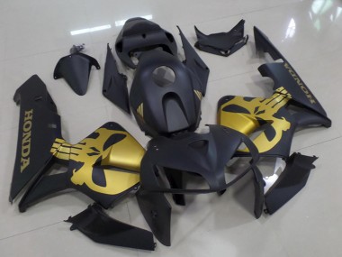 Carena Moto Honda CBR600RR 2005-2006 - Nero Opaco Oro Cranio Fabbrica