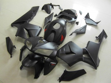 Carena Moto Honda CBR600RR 2005-2006 - Nero Opaco Rosso Decal Fabbrica