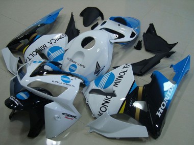 Carena Moto Honda CBR600RR 2005-2006 - Bianco Blu Nero Lucido Konica Minolta Fabbrica