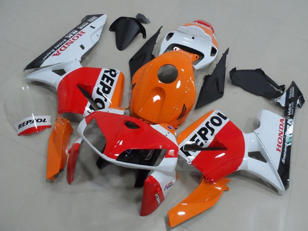 Kit Carena Moto ABS Honda CBR600RR 2005-2006 - Arancia Bianco Rosso Nero Lucido Repsol