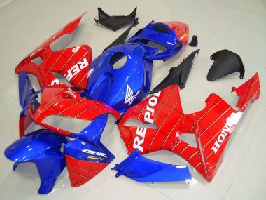 Carena Moto Honda CBR600RR 2005-2006 - Blu Rosso Spider Man Repsol Fabbrica