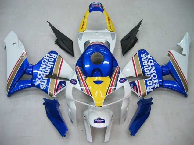 Carena Moto Honda CBR600RR 2005-2006 - Blu Bianco Giallo Rothmans