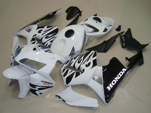 Carena Moto Honda CBR600RR 2005-2006 - Bianco Nero Fiamma