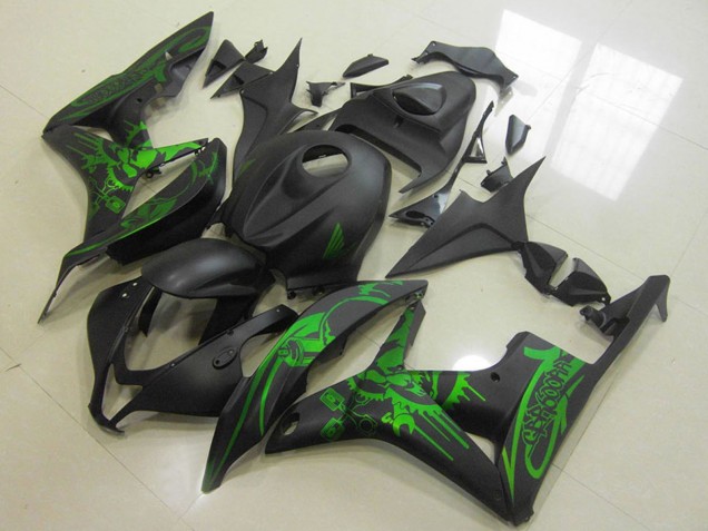 Carena Moto Honda CBR600RR 2007-2008 - Verde Nero Opaco Cranio