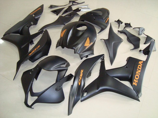 Carena Moto Honda CBR600RR 2007-2008 - Nero Opaco Oro Decals