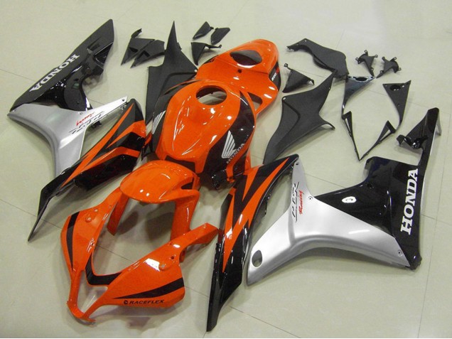 Carena Moto Honda CBR600RR 2007-2008 - Argento Arancia Nero Lucido