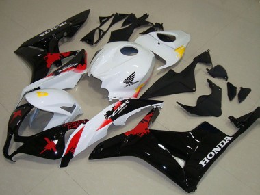 Carena Moto Honda CBR600RR 2007-2008 - Bianco Giallo Rosso Nero Lucido Fabbrica